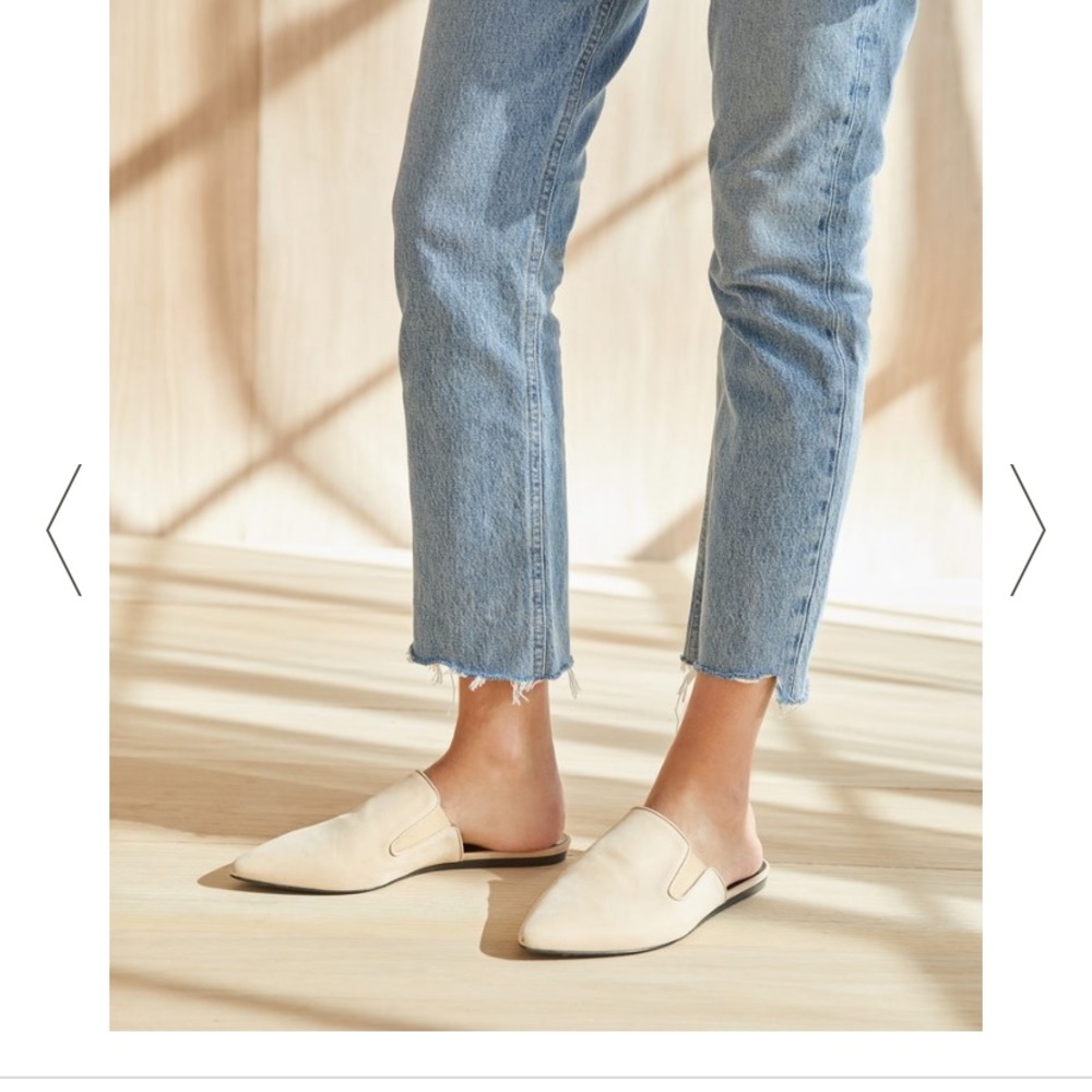 Jenni Kayne Oiled Leather Mule - Natural